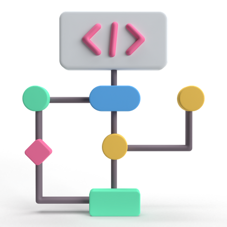 Coding Structure  3D Icon