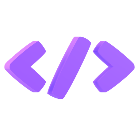 Coding Symbol  3D Icon