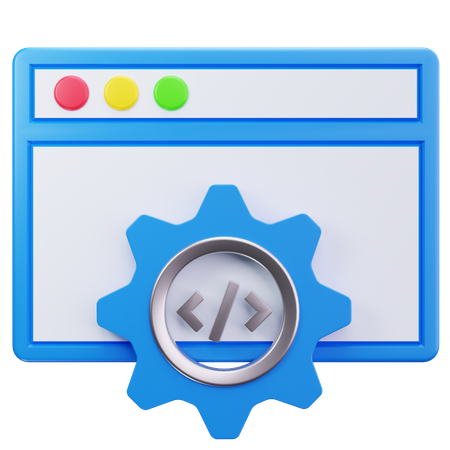 Coding Window  3D Icon
