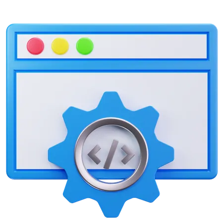 Coding Window  3D Icon