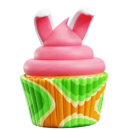 Cupcakes de coelho  3D Icon