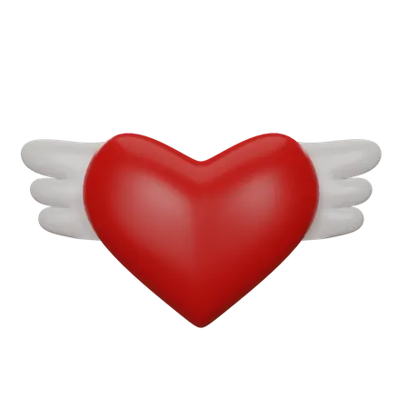 Aile de coeur  3D Icon