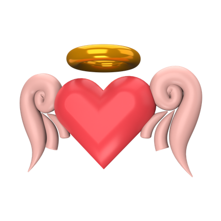 Ailes de coeur  3D Icon