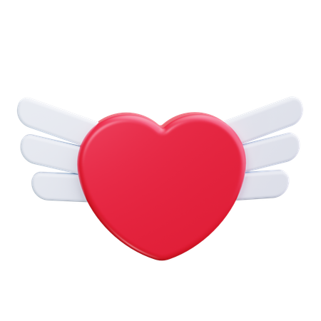 Ailes de coeur  3D Icon