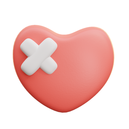 Coeur avec un bandage  3D Icon