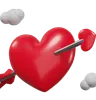 coeur avec flèche