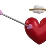 coeur avec flèche