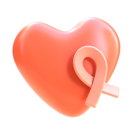 Coeur avec ruban  3D Icon