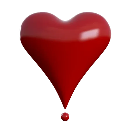 Coeur avec sphère  3D Icon