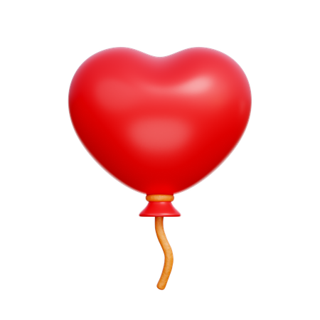 Ballon coeur  3D Icon