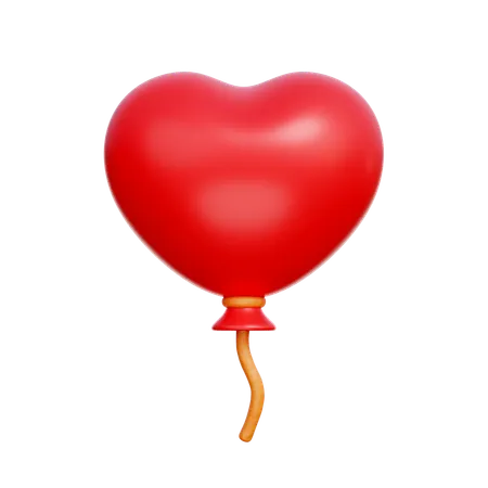 Ballon coeur  3D Icon