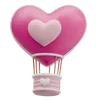 ballon à air coeur