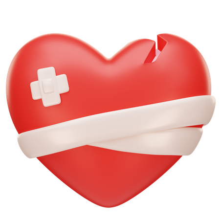 Coeur blessé  3D Icon