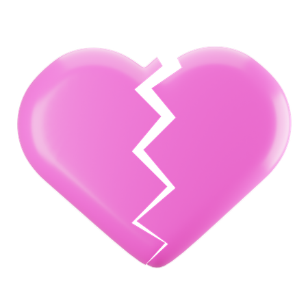 Coeur brisé 3D Icon
