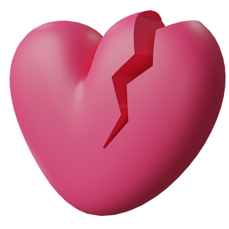 Coeur brisé  3D Icon