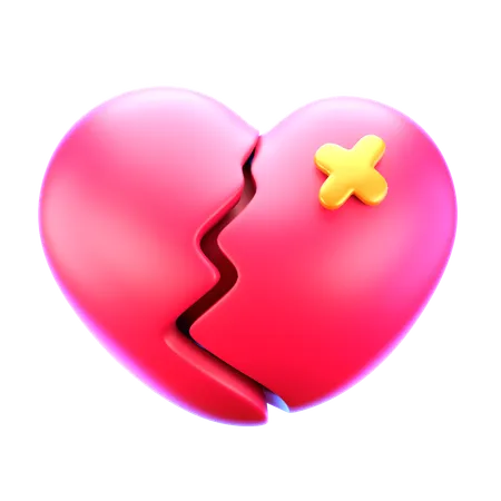 Coeur brisé  3D Icon