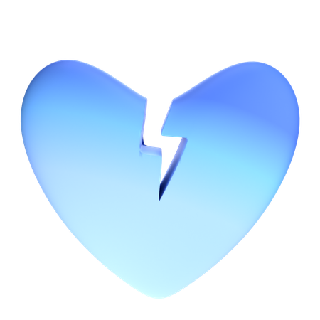 Coeur brisé  3D Icon