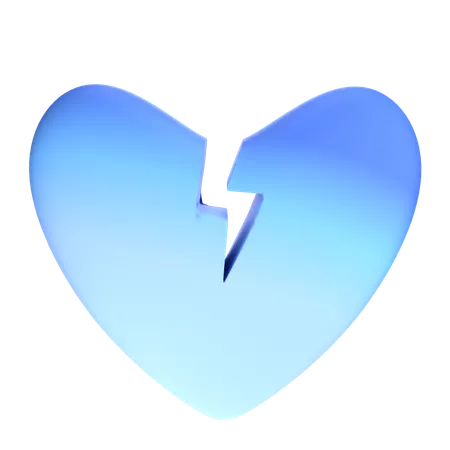 Coeur brisé  3D Icon