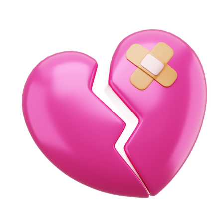 Coeur brisé  3D Icon