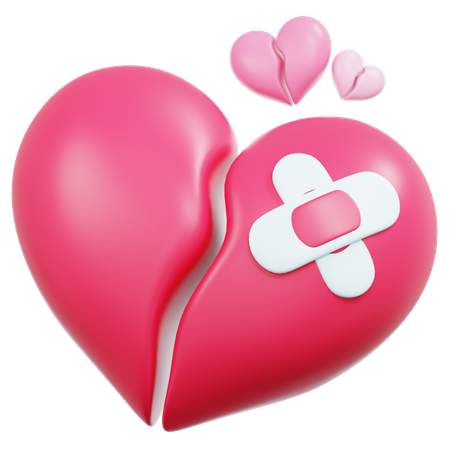 Coeur brisé  3D Icon