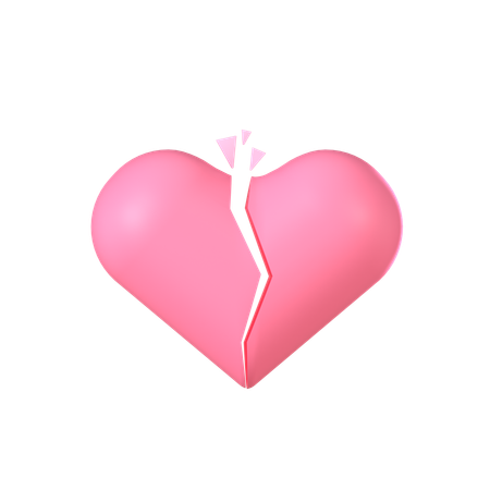 Coeur brisé  3D Icon