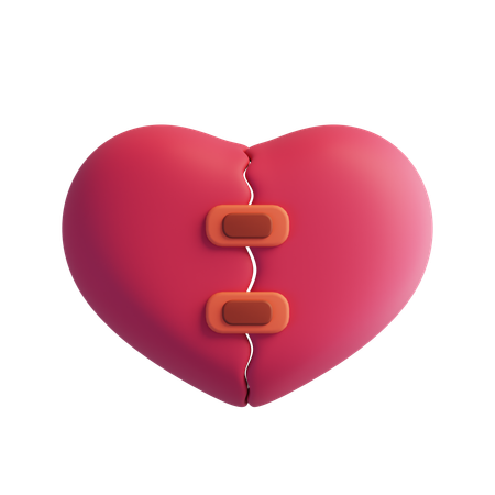 Coeur brisé  3D Icon