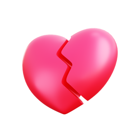 Coeur brisé  3D Icon