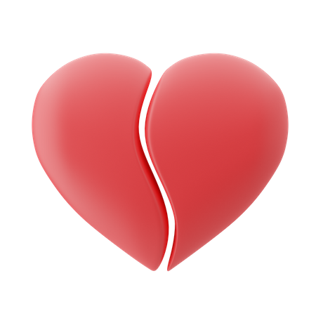Coeur brisé  3D Emoji