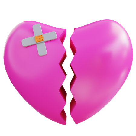 Coeur brisé  3D Icon