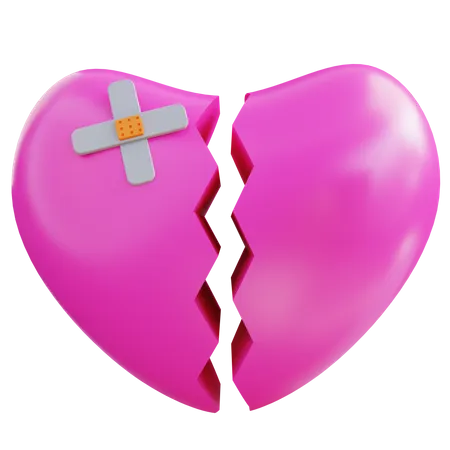 Coeur brisé  3D Icon