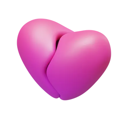 Coeur brisé  3D Icon