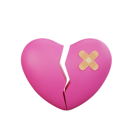 Coeur brisé  3D Icon