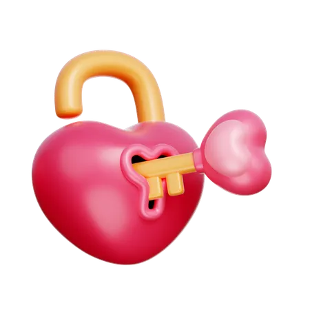 Cadenas coeur  3D Icon