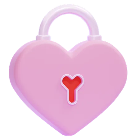 Cadenas coeur  3D Icon