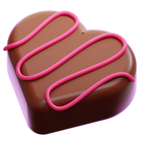 Chocolat coeur  3D Icon