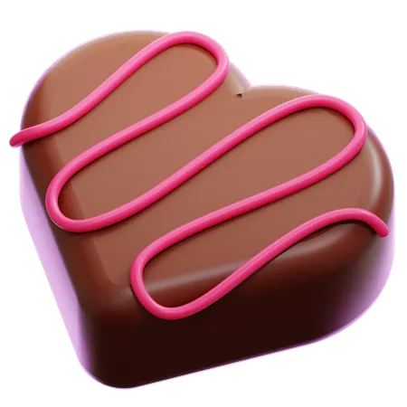 Chocolat coeur  3D Icon