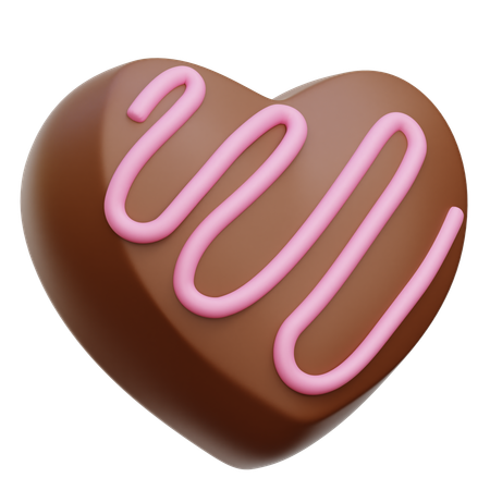 Chocolat coeur  3D Icon