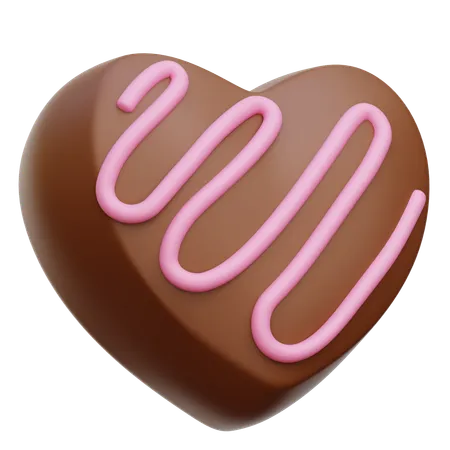 Chocolat coeur  3D Icon