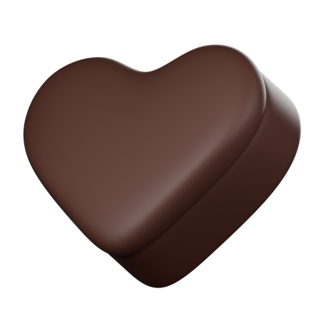 Coeur en chocolat  3D Icon