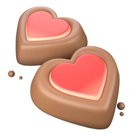 Chocolat coeur  3D Icon