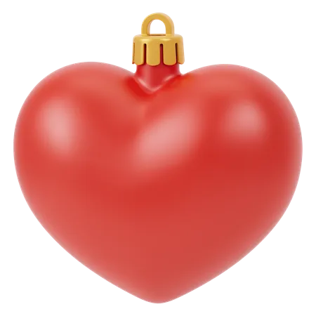 Coeur de Noël  3D Icon