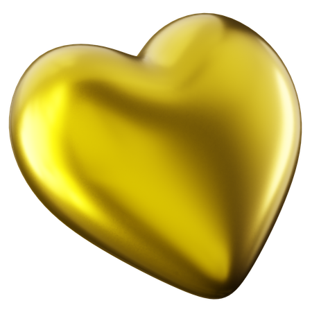 Cœur d'or  3D Icon
