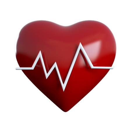 ECG cardiaque  3D Icon