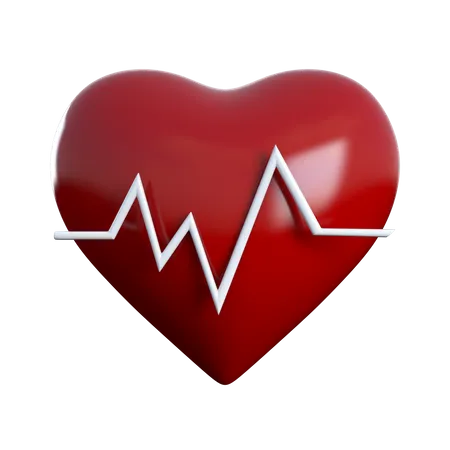 ECG cardiaque  3D Icon