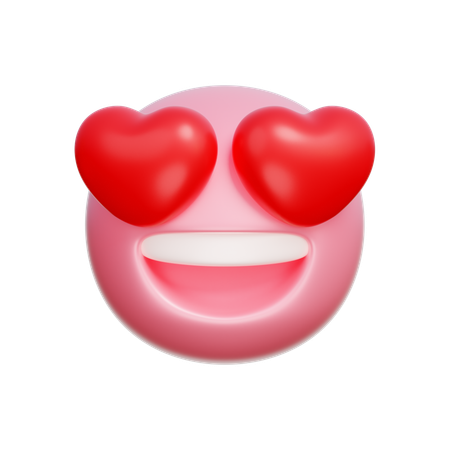 Emoji coeur  3D Icon