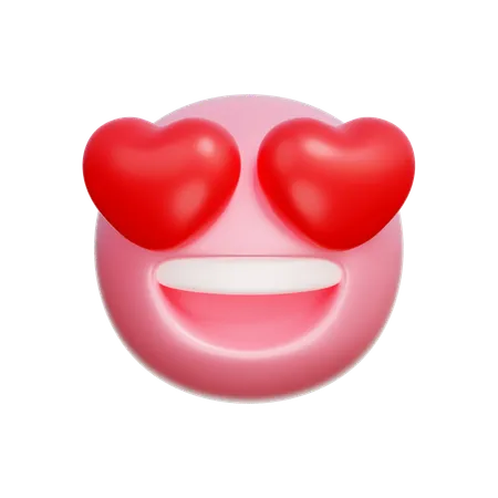 Emoji coeur  3D Icon