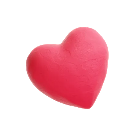 Coeur Emoji Sur Fond Transparent Illustration 3 D 3D Logo