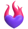 coeur enflammé