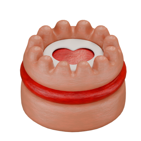 Éponge en forme de coeur  3D Icon