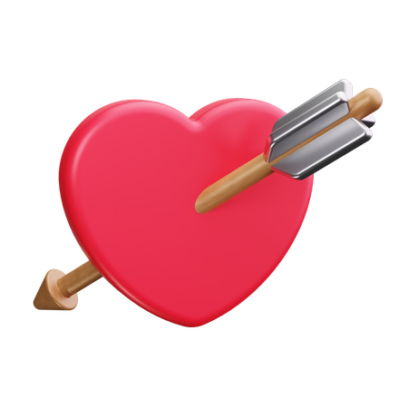 Flèche de coeur  3D Icon